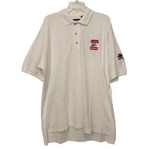 Vintage 1999 Chase Bristol Dragway No Bull Winston Showdown White Polo Mens XL